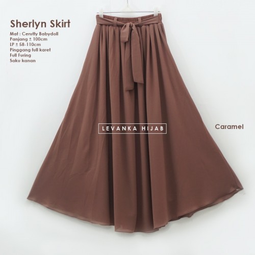 RRu-004 Sherlyn Skirt - Rok Ceruti Polos